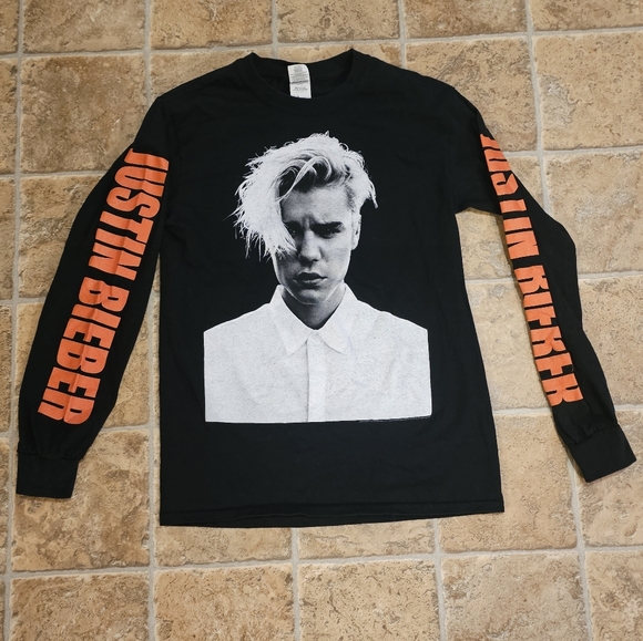 Mens Justin Bieber Purpose Tour Long Sleeve T Shirt - Picture 1 of 5